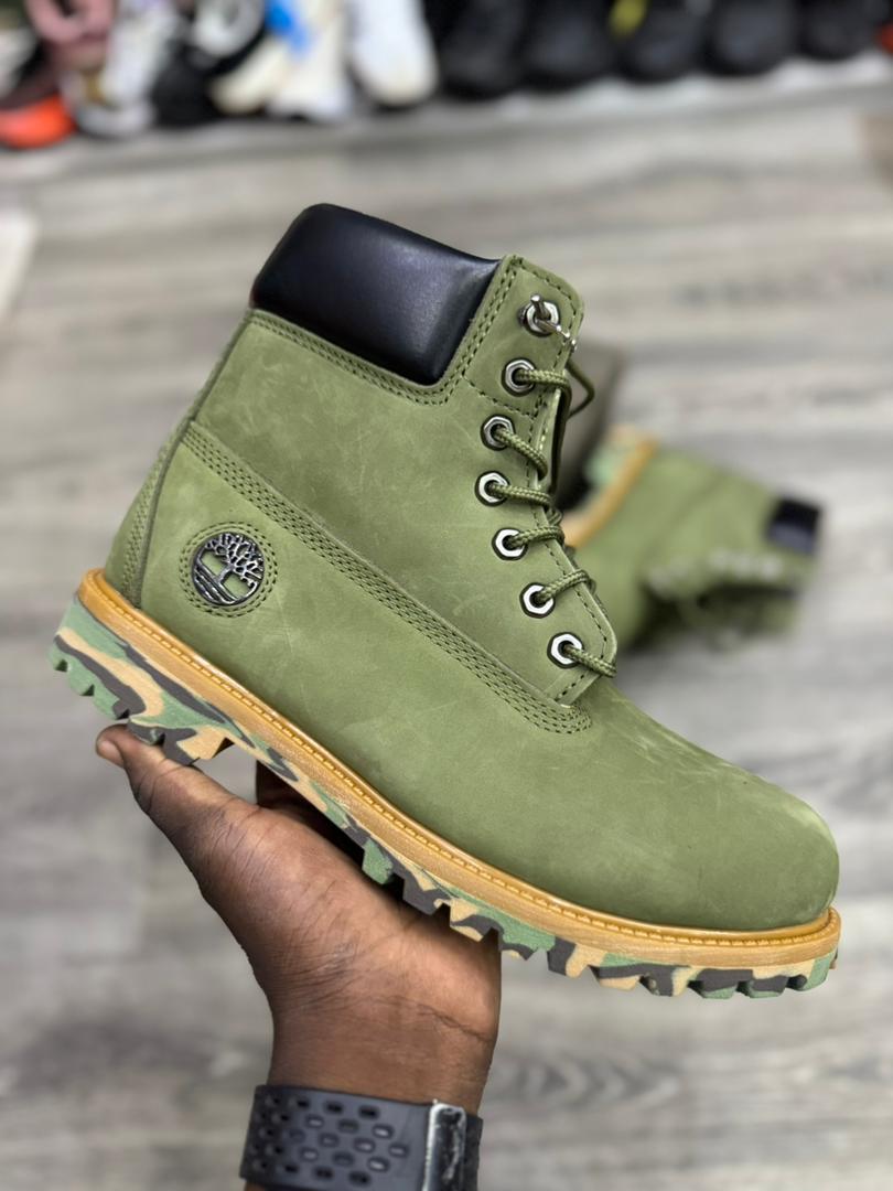 Timberland Boot Green with Gold Sole